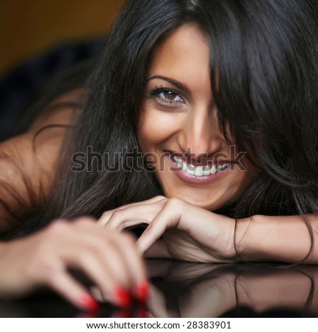 Young women shows off her beautiful teeth, please see some of my other parts of a body images: