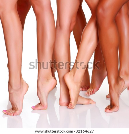 White girls pretty feet