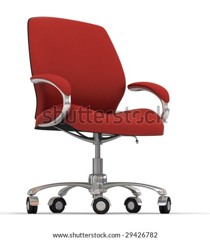 Red Office Chair Stock Photo 29426782 : Shutterstock