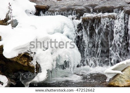 winter creek in Slovakia