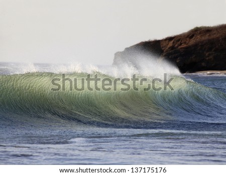 Huge breaking  Wave off the Pacific Coast of Costa Rica
