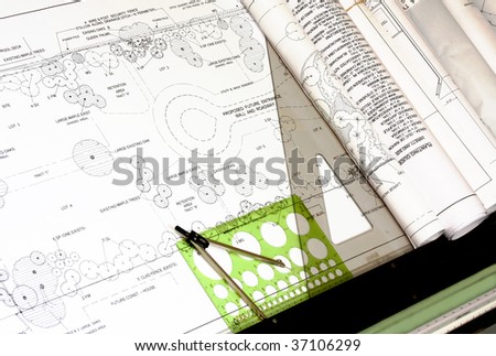 Landscape Design with Drafting Tools, horizontal