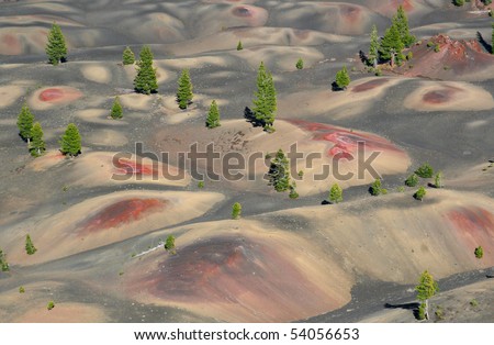 Volcanic Landscape Lassen Volcanic National Park