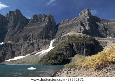 Iceberg Lake and Mountains, Glacier National Park