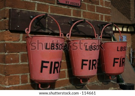 Old Fashioned Fire Buckets