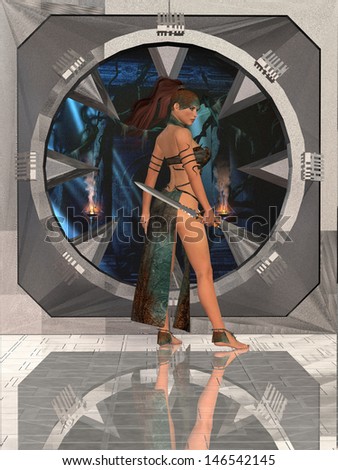 Rose Woman Warrior - Rose finds herself in strange surroundings when she investigates a ship.
