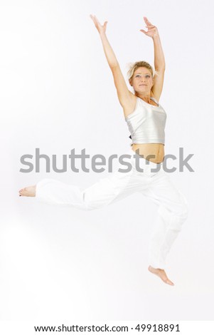 stock photo Aerobic girl