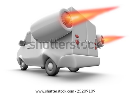 Speeding Car Cartoon