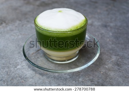green tea beverage in glass