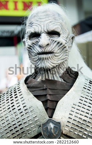 A replica of the White Walker from the HBO television show Game of Thrones at the annual San Diego ComiCon in San Diego California, July 2014.