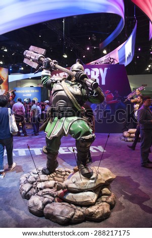 E3; The Electronic Entertainment Expo at the Los Angeles Convention Center, June 16, 2015. Los Angeles, California. Battlecry Booth.
