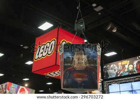 July 10, 2015: San Diego Comic Con, the annual pop culture and fandom convention in San Diego, California. The Lego Booth.