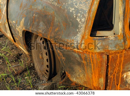 stock photo : old rusty car