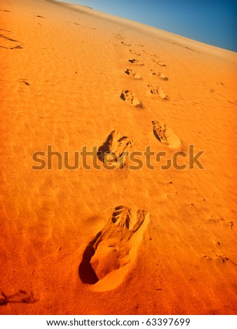 Foot Prints in Sand