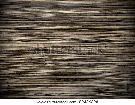Zebrano wood paneling