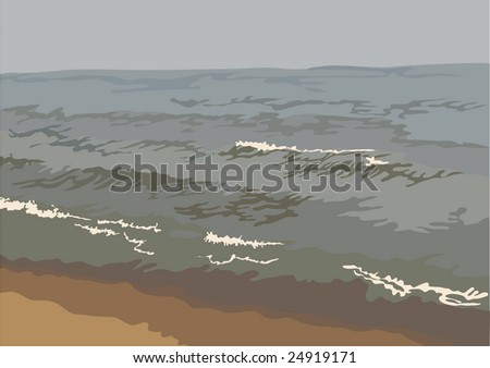 Ocean landscape background