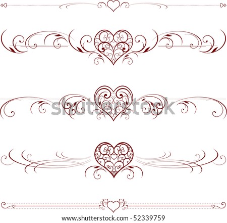 stock vector Wedding motifs