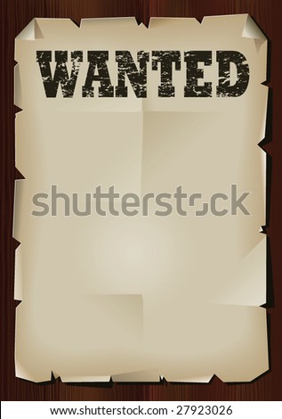 western wanted sign