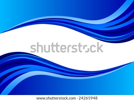 clip art waves. stock vector : abstract wave blue background; clip-art