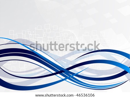 stock vector : Vector abstract wave background; clip-art