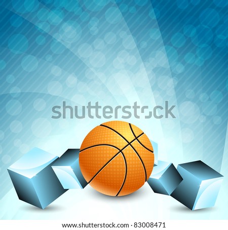 Abstract background with basketball
