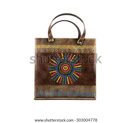 Ethnic Indian Design Metal Shopping Bag