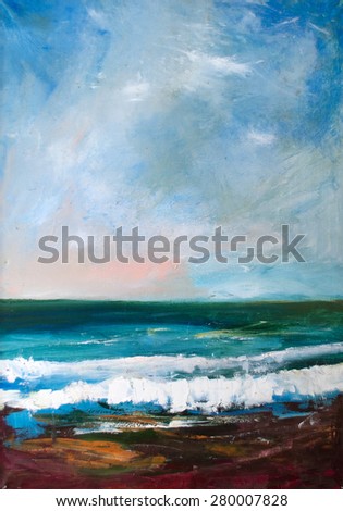 Arctic Ocean. Oil on canvas