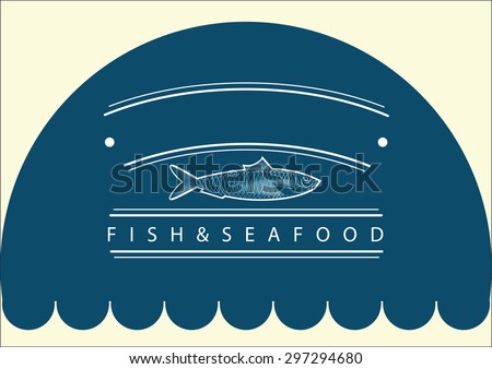 Fish restaurant, business concept, fish logo