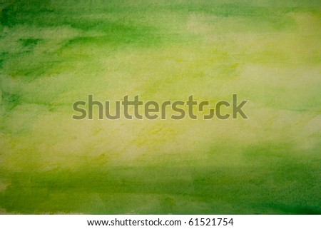 Green and Yellow Water Color Paint Texture