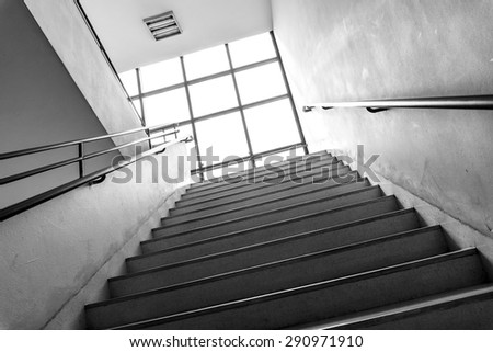 abstract background in black and white tone of stairway up or down
