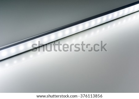 color of led rigid strip lighht : One line led light on warm tone