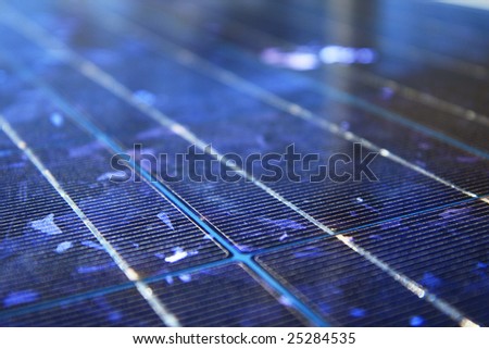 blue abstract solar panel