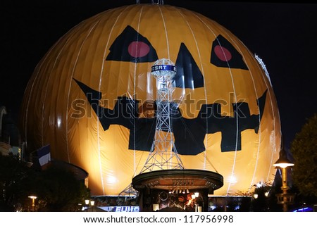 RUST, GERMANY - OCTOBER 31: Halloween party SWR 3, Halloween party at the Europa Park in Rust, Germany. October 31, 2012.