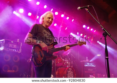 REICHENBACH, GERMANY - JANUARY 14: Member Leo Lyons of the rock group 