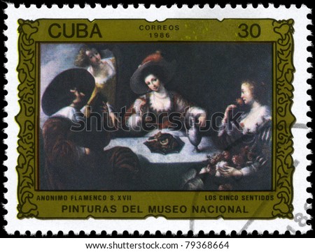 CUBA - CIRCA 1986: A Stamp printed in CUBA shows the \