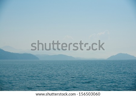Deep Blue Sea, panoramic view