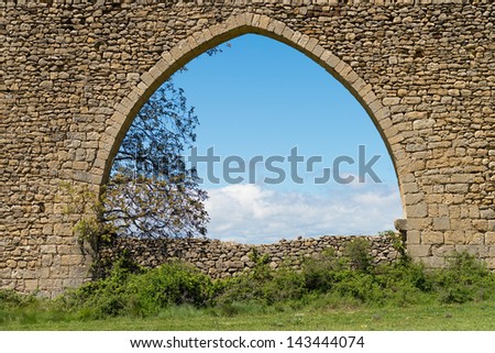 Pointed arch typical for late European medieval architecture