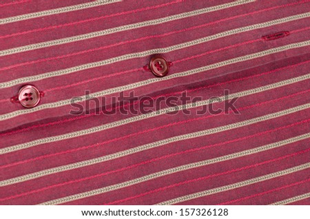 Detail take of a striped cotton shirt fabric