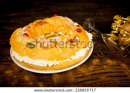 Spanish Epiphany cake