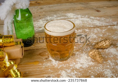 Still life with snow beer, a Danish tradition