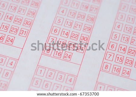 Paper lottery ticket