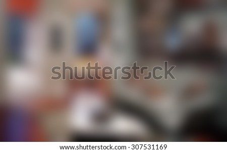 Blurred traditional living room/sitting room background