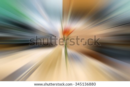 Abstract zoom background or fast blurred background.