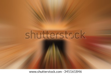 Abstract zoom background or fast blurred background.