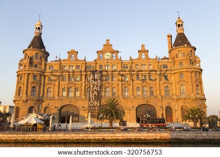 Istanbul, Turkey - September 25, 2015: Haydarpasa Train Statin, Where was the last stop for Asia Continent before the Marmaray link two continents
