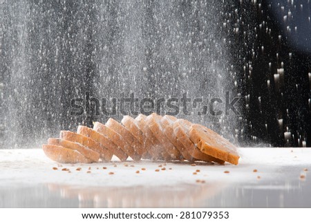 bread flour grain light