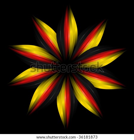 in German flag colors