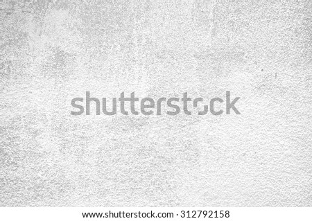 White clean plaster wall background grunge texture. Plain and rough cement. Black and white. High quality. Close up.