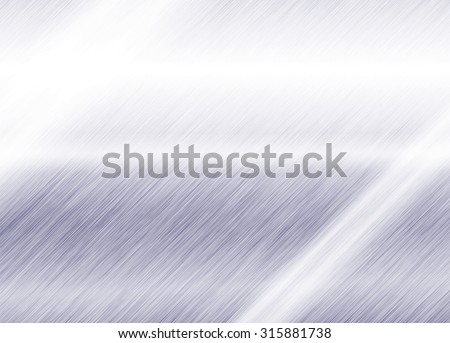 Metal background or texture of brushed stainless steel plate with reflection