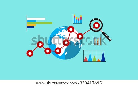 Global economy. Business growth. Business analytic. Business background.